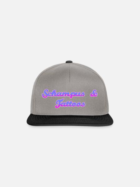 tattoos und schampus - Snapback Cap - Graphit/Schwarz