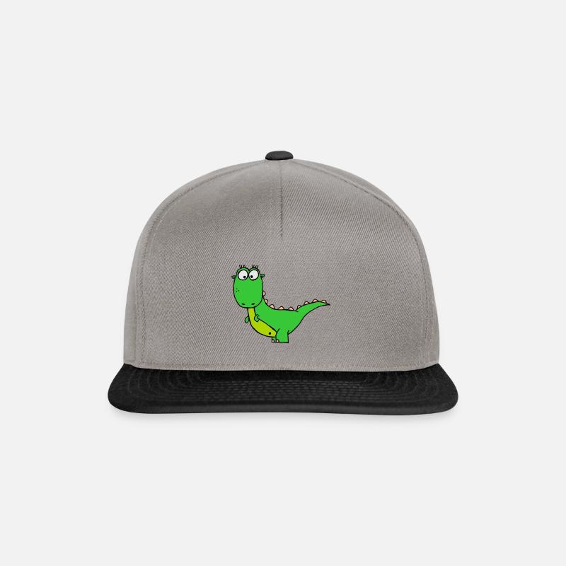 Dino - Snapback Cap - Graphit/Schwarz