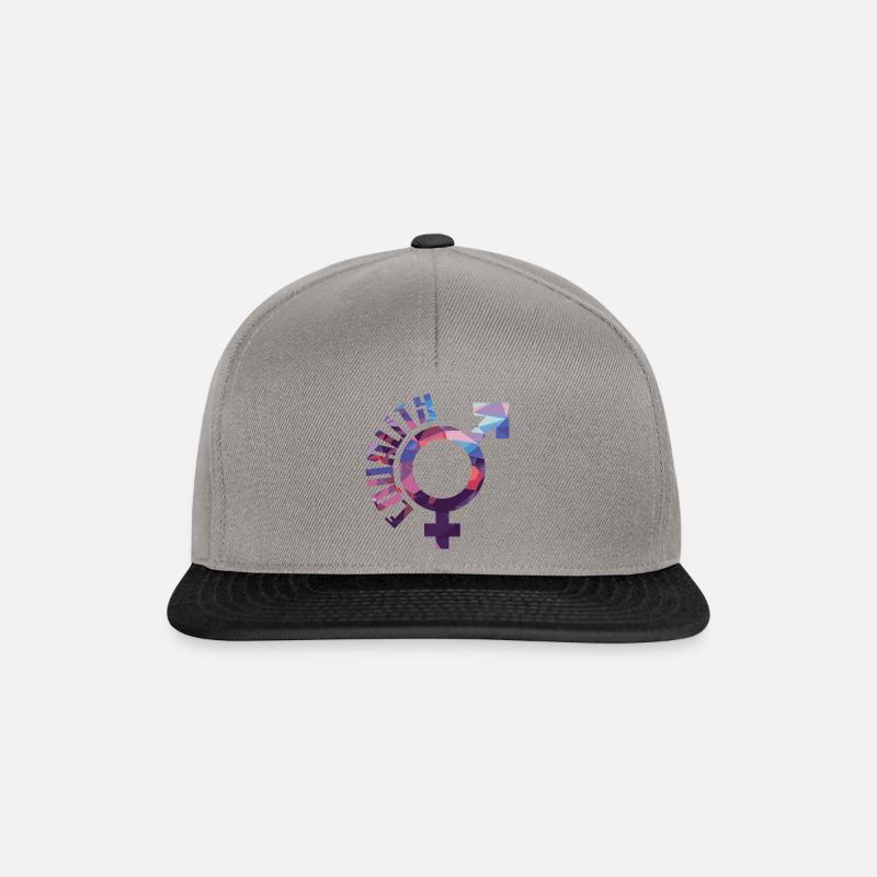 Emanzipation Feminismus Geschenk Symbol Geschlecht - Snapback Cap - Graphit/Schwarz