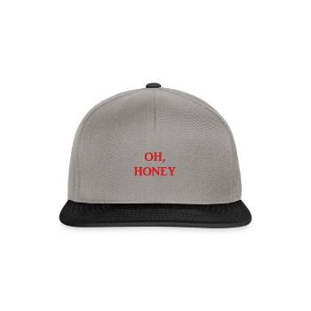 OH MIEL - Casquette snapback - gris graphite/noir - Devant