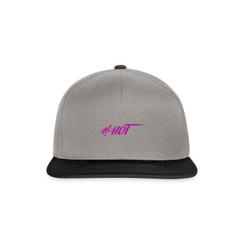 #HOT - Snapback Cap - graphite/black - Front