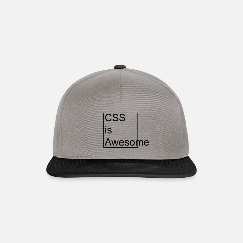 CSS is Awesome - Snapback Cap - graphite/black