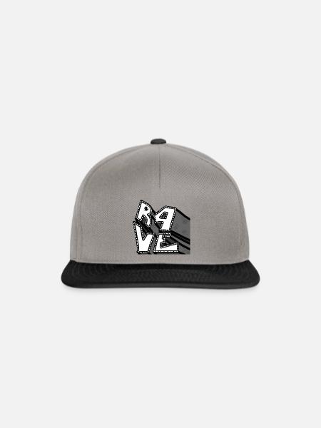 rave - Snapback Cap - Graphit/Schwarz