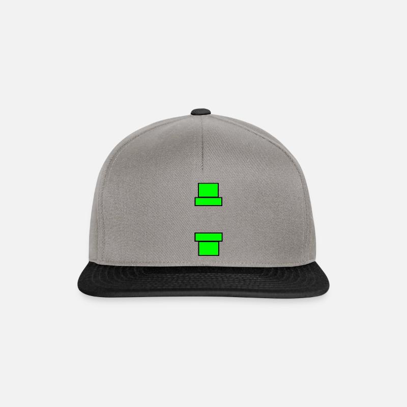 Rohre Mario Geschenk Geschenkidee Grün - Snapback Cap - Graphit/Schwarz