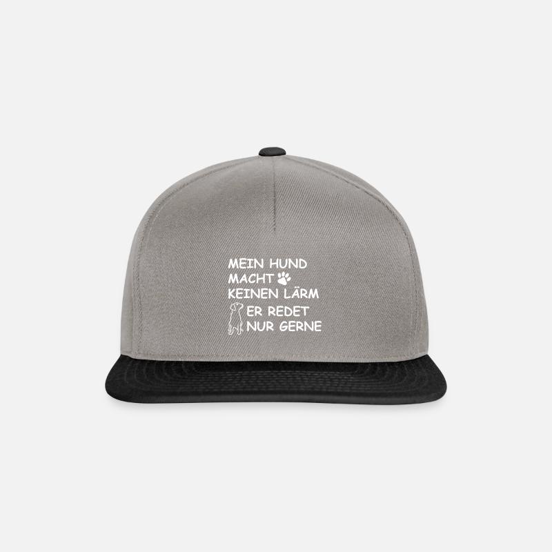 Drôle de sort de chien - Casquette snapback - gris graphite/noir