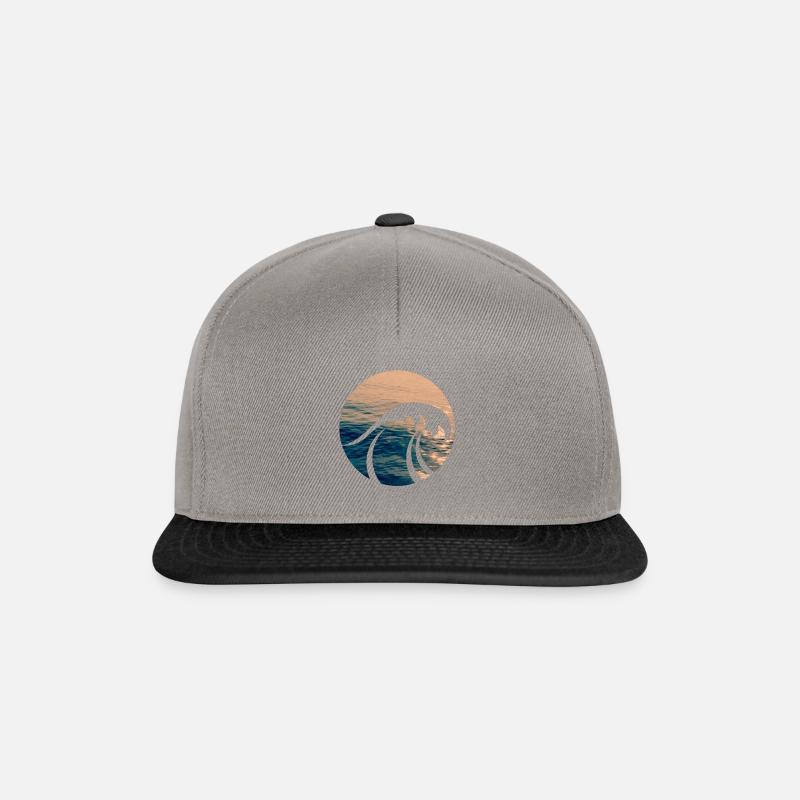 Welle - Snapback Cap - Graphit/Schwarz