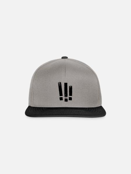 Drei !!! - Snapback Cap - Graphit/Schwarz