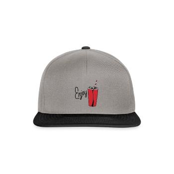 Enjoy - Snapback Cap - graphite/black - Front