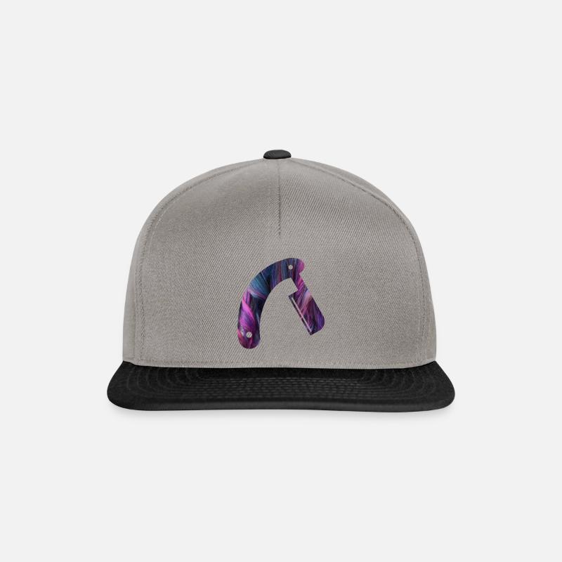 Barber Knife - Snapback Cap - graphite/black