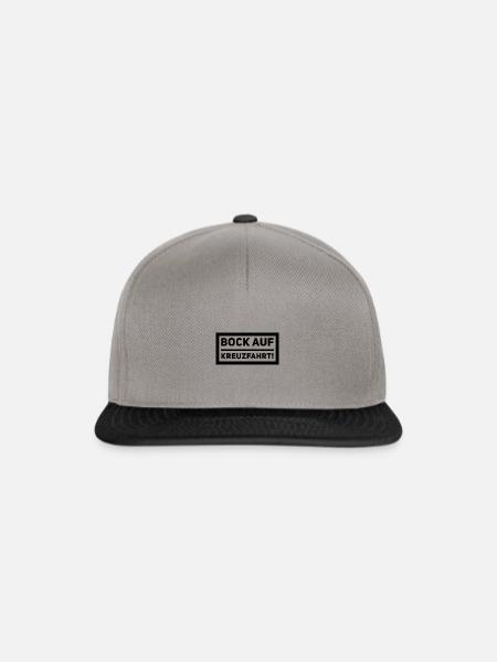 Bock auf Kreuzfahrt! - Snapback Cap - Graphit/Schwarz