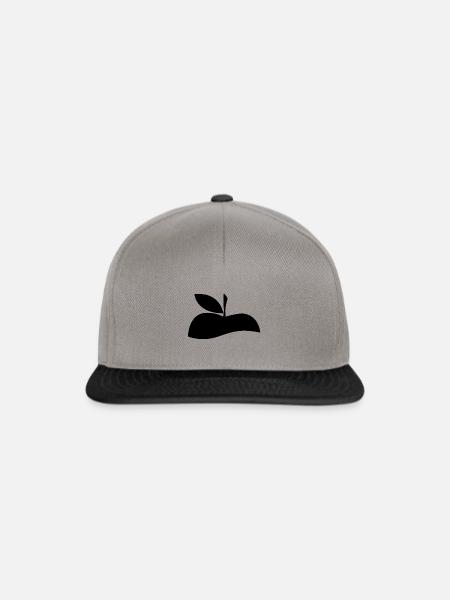 Apfel - Snapback Cap - Graphit/Schwarz
