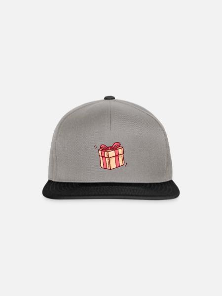 Geschenk - Snapback Cap - Graphit/Schwarz