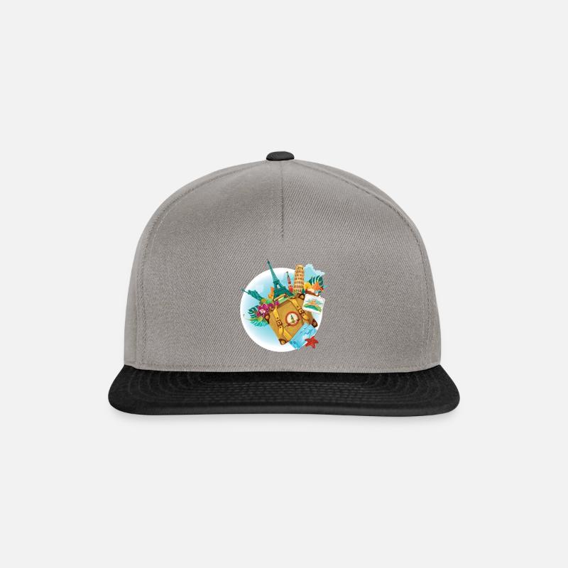 Voyage - Casquette snapback - gris graphite/noir