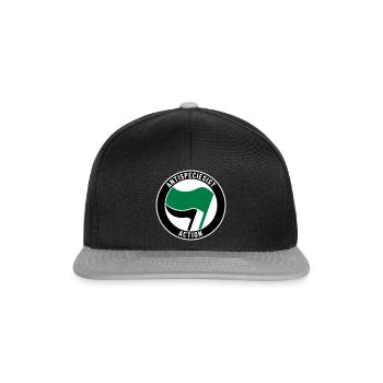 Antispeciesist Action - Snapback Cap - Schwarz/Grau - Vorne