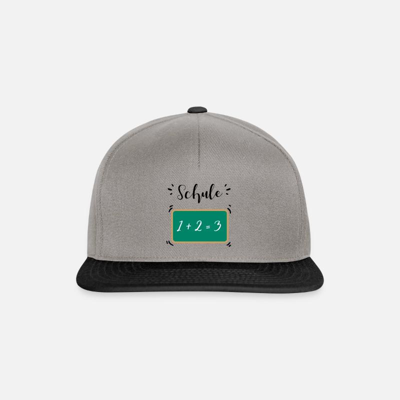 Schule - Snapback Cap - Graphit/Schwarz
