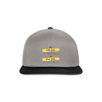 The will of God deutsch - Snapback Cap - Graphit/Schwarz - Vorne