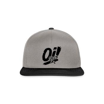 Oi! – Dancing Skinhead (black) - Snapback Cap - Graphit/Schwarz - Vorne