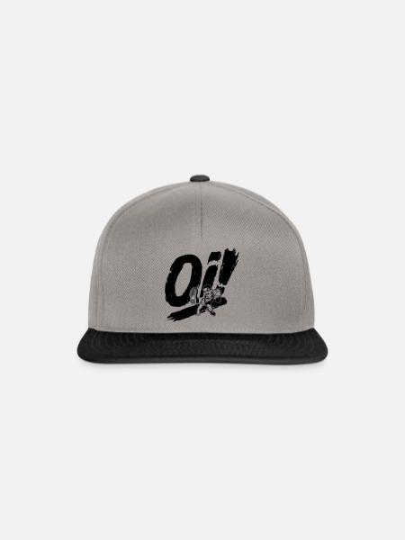 Oi! – Dancing Skinhead (black) - Snapback Cap - Graphit/Schwarz