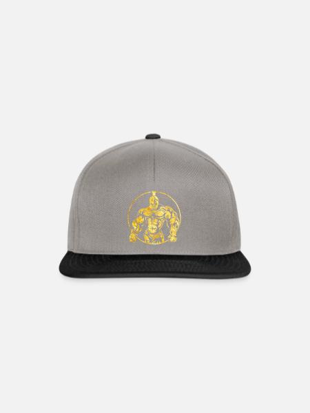spartaner gold logo - Snapback Cap - Graphit/Schwarz