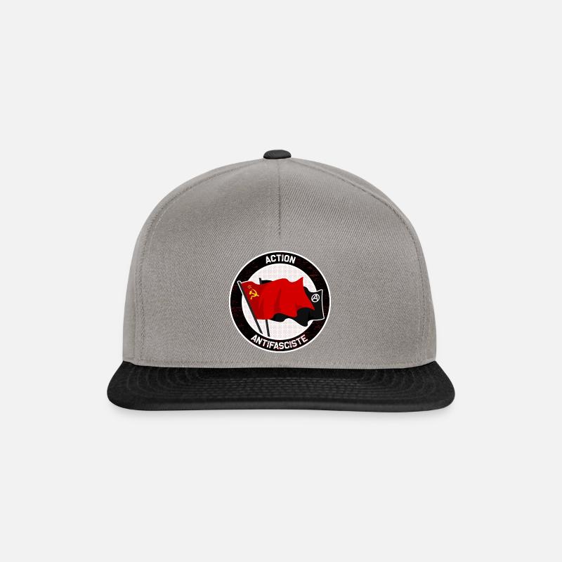 Action Antifasciste - Snapback Cap - Graphit/Schwarz