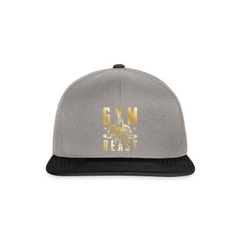 gorilla gym beast gold - Snapback Cap - graphite/black - Front