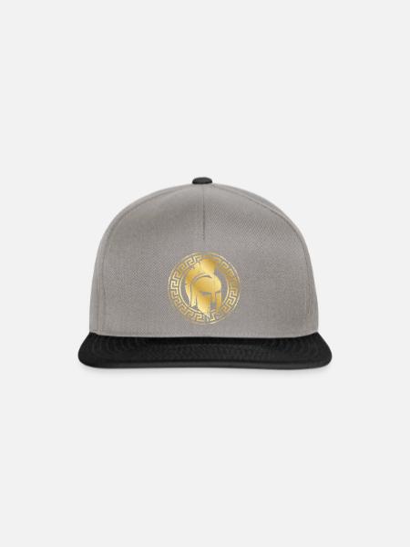 spartaner helm gold - Snapback Cap - Graphit/Schwarz