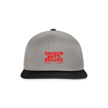 Zocker Mutti Deluxe - Snapback Cap - Graphit/Schwarz - Vorne