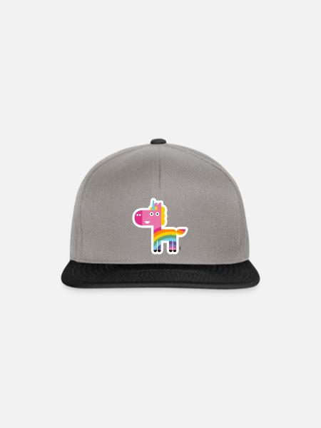 Einhorn-Iris - Snapback Cap - Graphit/Schwarz
