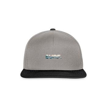 Surf Surfing Surfen Surfer Surferin - Snapback Cap - Graphit/Schwarz - Vorne