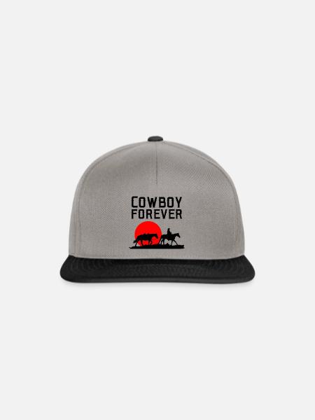 Cowboy forever Western Style - Snapback Cap - Graphit/Schwarz