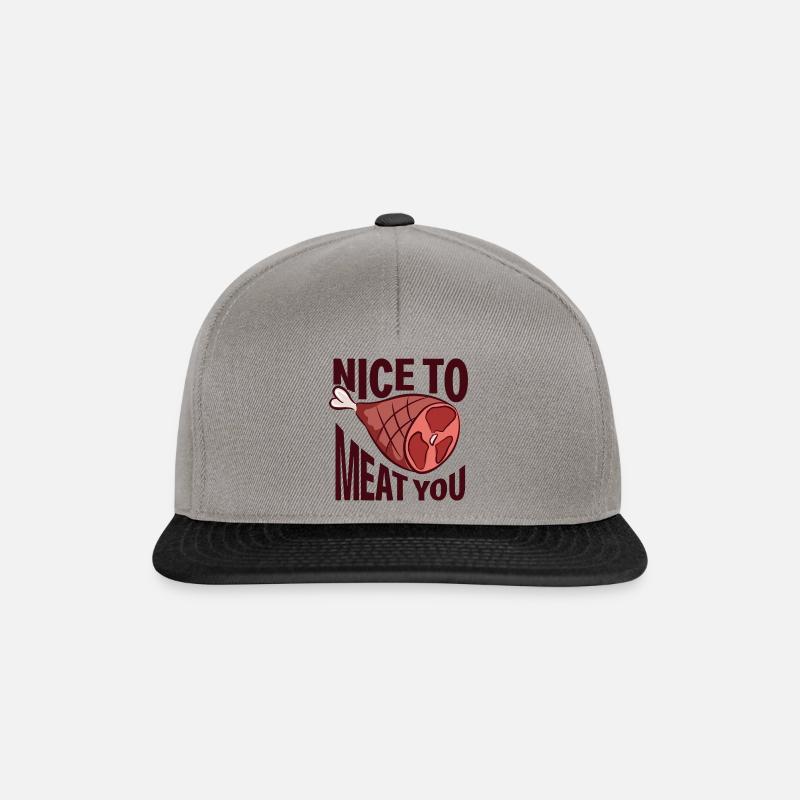 Nice to Meat You - Snapback Cap - Graphit/Schwarz