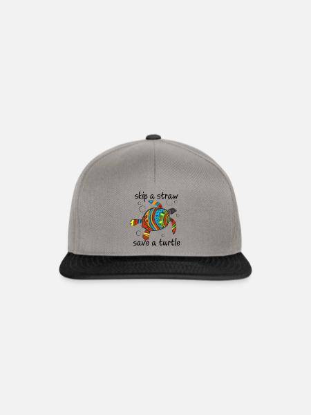 Skip a Straw - Snapback Cap - Graphit/Schwarz