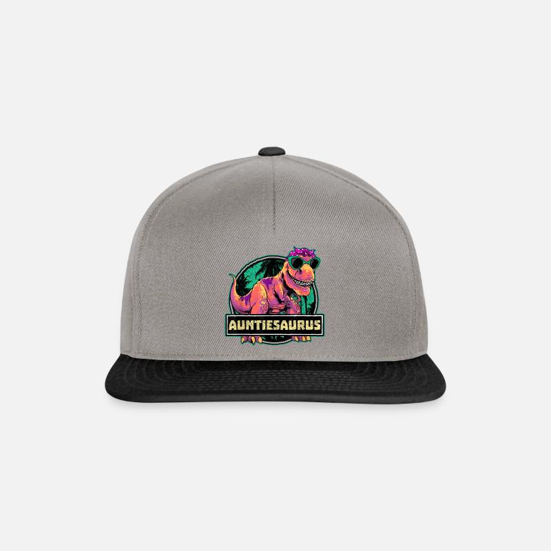 Auntiesaurus - Snapback Cap - graphite/black