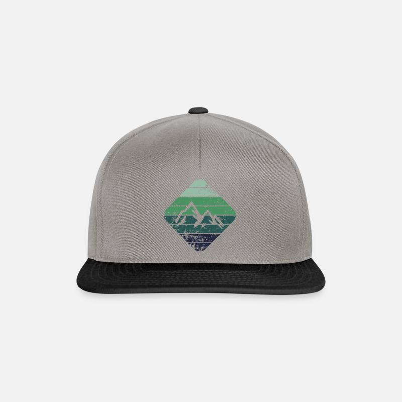 Berg - Snapback Cap - Graphit/Schwarz