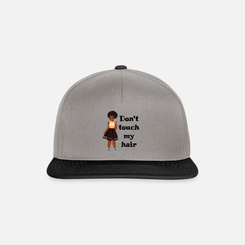 Don't Touch My Hair - Snapback Cap - Graphit/Schwarz