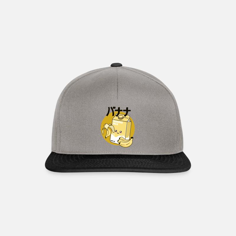 Lait de banane - Casquette snapback - gris graphite/noir