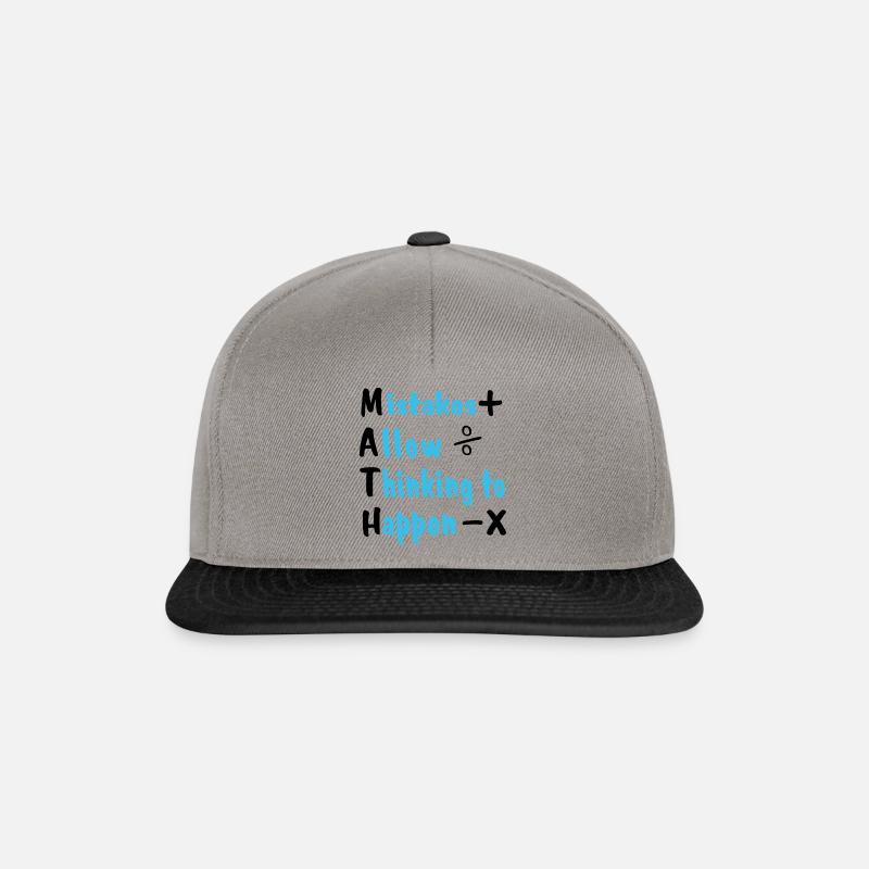 Mathematik - Snapback Cap - Graphit/Schwarz