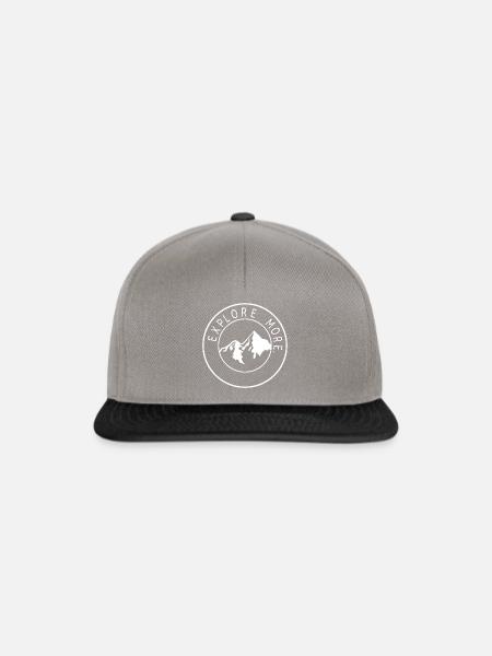 Explore more - Snapback Cap - Graphit/Schwarz