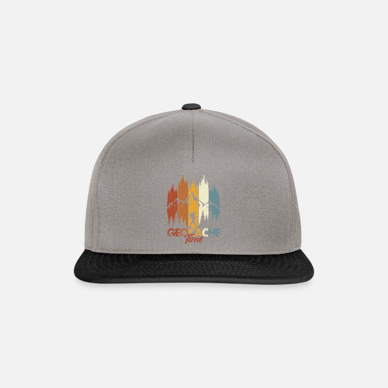 Temps de géocache - Casquette snapback - gris graphite/noir