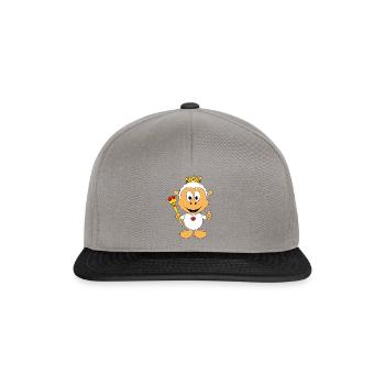 SCHAF - KÖNIG - KÖNIGIN - PRINZ - PRINZESSIN - Snapback Cap - Graphit/Schwarz - Vorne