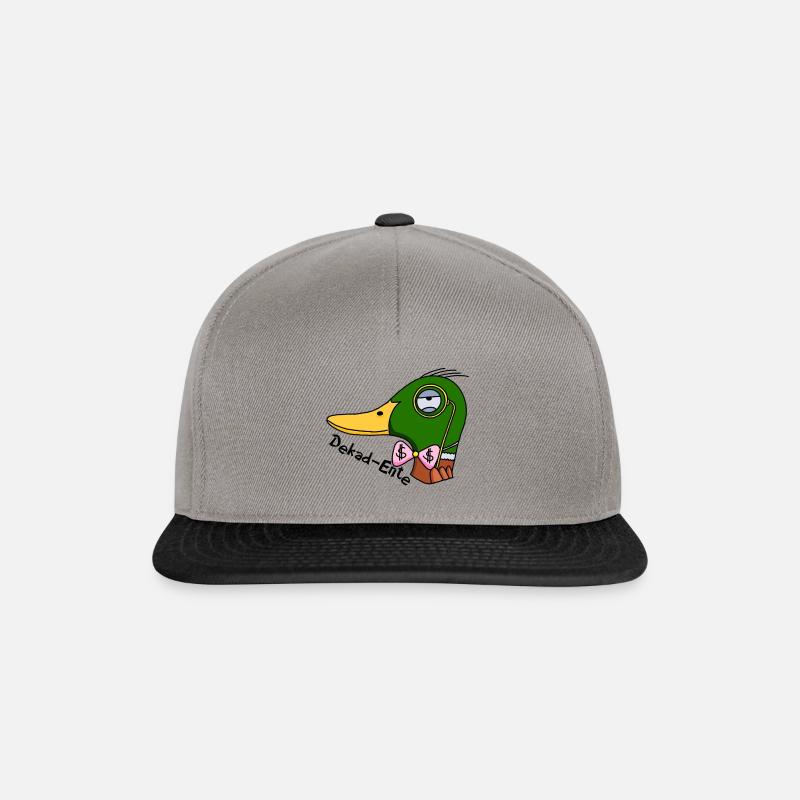 Canard Dekad - Casquette snapback - gris graphite/noir