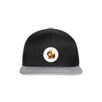Basset Bleu De Gascogne Aquarelle pour chien Illustratio - Casquette snapback - noir/gris - Devant