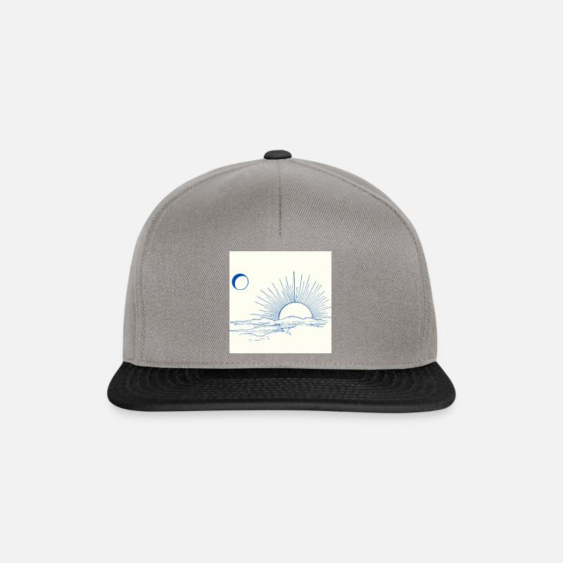 Coucher de soleil - Casquette snapback - gris graphite/noir