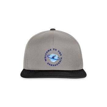 Welcome to the Viggoverse blau - Snapback Cap - Graphit/Schwarz - Vorne