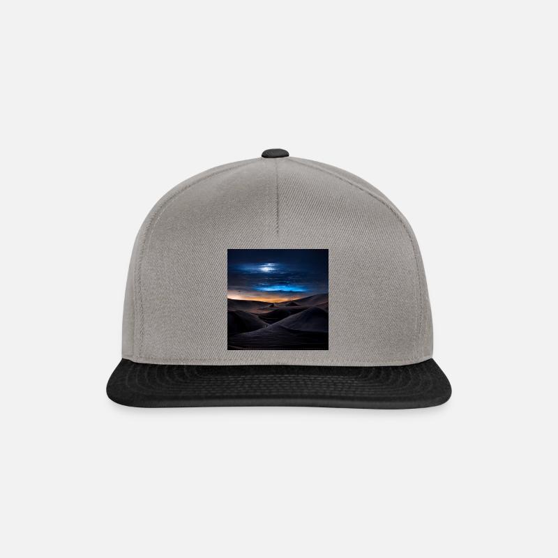 Wüste im Mondschein - Snapback Cap - Graphit/Schwarz