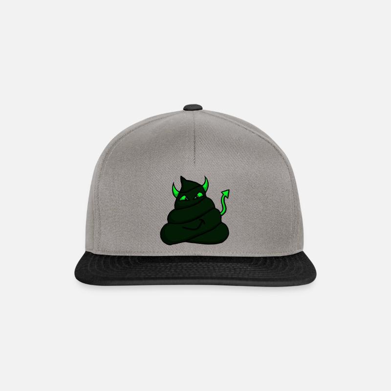 Devil-Heap-Green - Snapback Cap - graphite/black