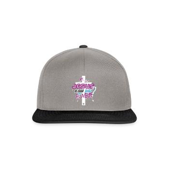 Et si Jésus n'était pas une blague - Casquette snapback - gris graphite/noir - Devant