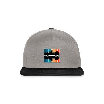 Indianapolis Indiana États-Unis Skyline Silhouette Voyage - Casquette snapback - gris graphite/noir - Devant