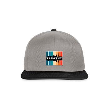 Tachkent Ouzbékistan Skyline Silhouette Souv Voyage Souv - Casquette snapback - gris graphite/noir - Devant