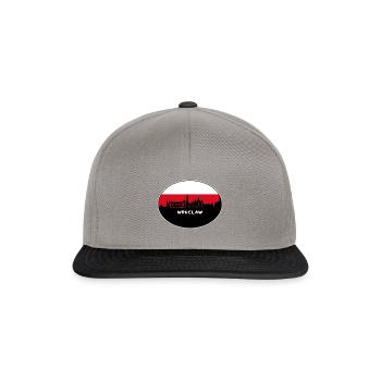 Wroclaw Pologne Flag Skyline Silhouette Voyage - Casquette snapback - gris graphite/noir - Devant